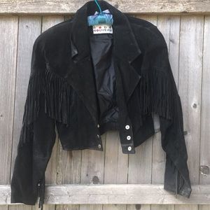 Seude Cropped Fringe Jacket
